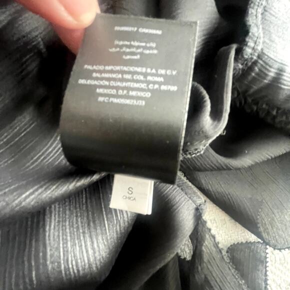 Y2K Bebe Black Sheer Ruffle Flutter Sleeve Blouse S/P - Picture 5 of 6